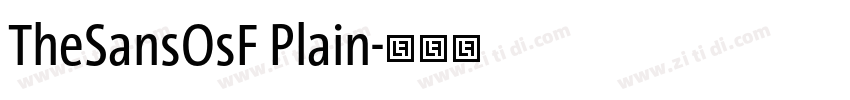 TheSansOsF Plain字体转换